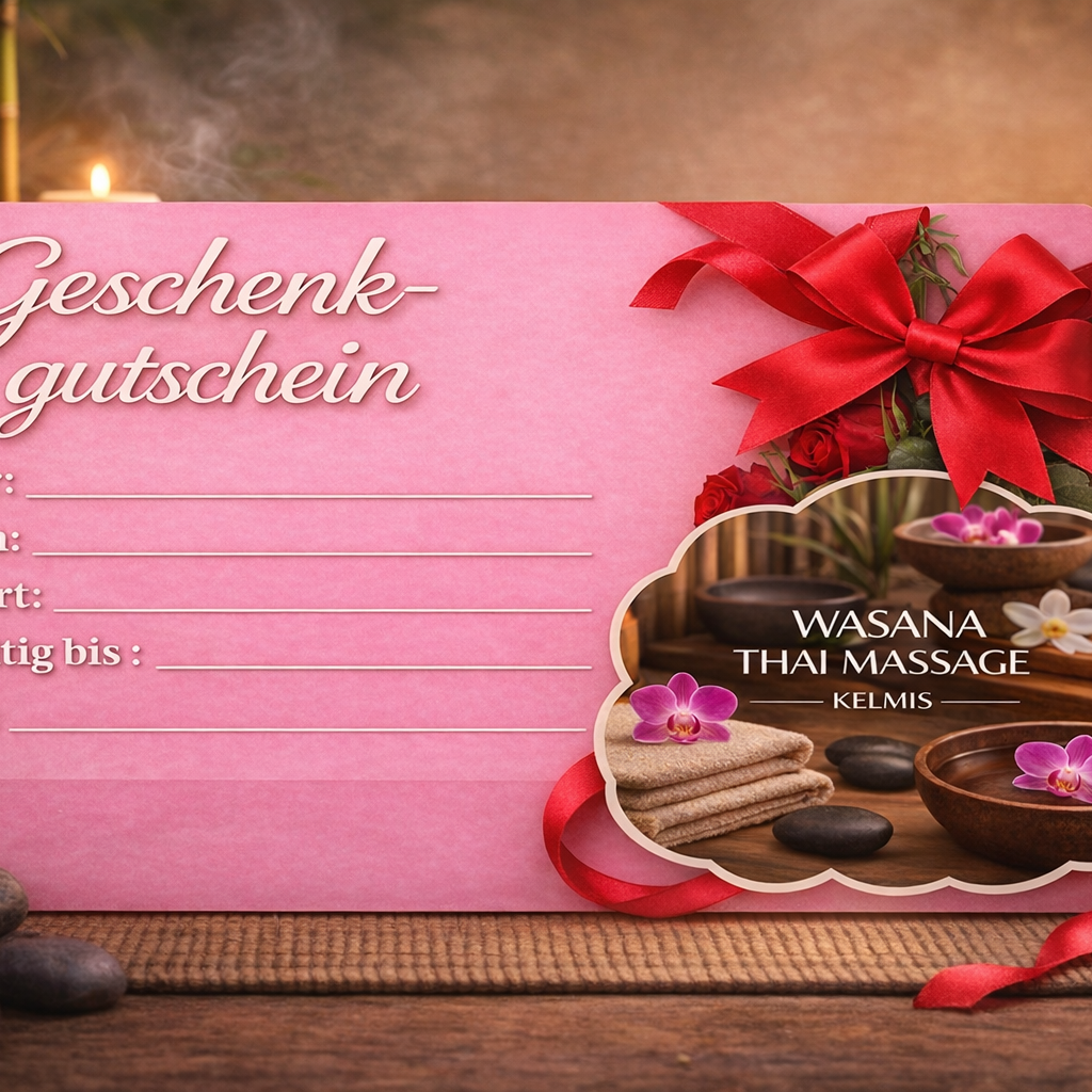 Gutschein Wasana Thai Massage Geschenkgutschein Massage Aachen