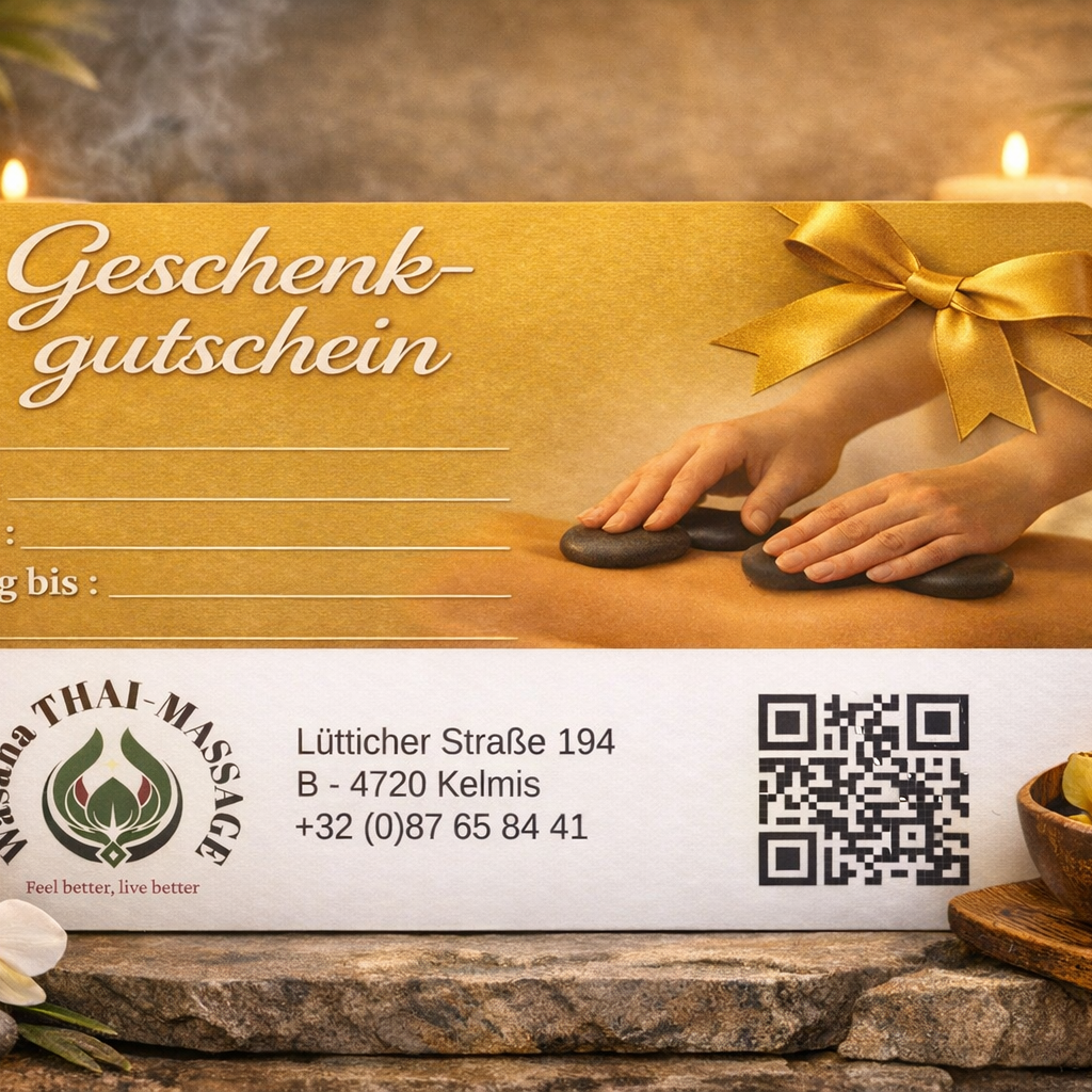 Geschenkgutschein Paarmassage Wasana Gutschein Paar Massage Aachen